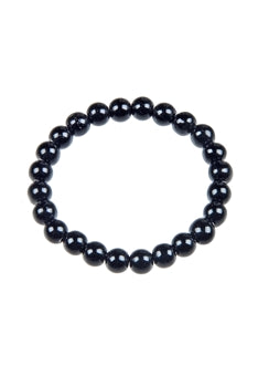 Black Onyx Stone Stretch Bracelet B1875