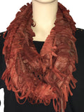 SP78 Green Contemporary Fringe Scarf